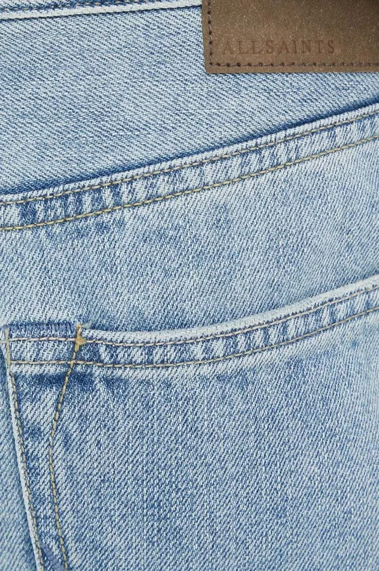 niebieski AllSaints jeansy CURTIS DAMAGED