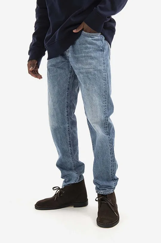 niebieski Edwin jeansy bawełniane Regular Tapered Męski