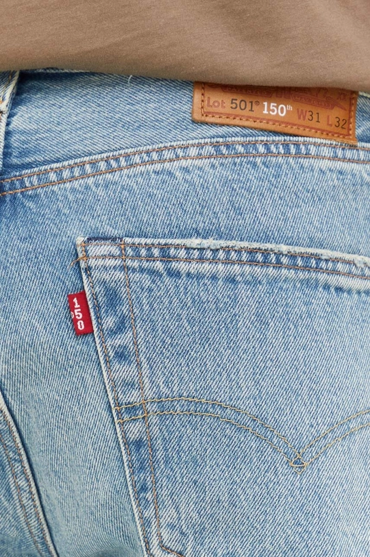 niebieski Levi's jeansy 501