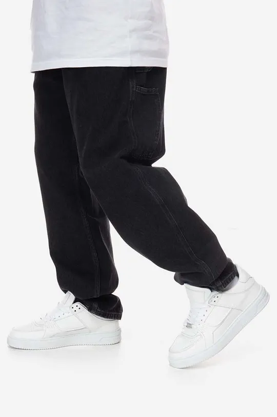 czarny Carhartt WIP jeansy Single Knee Pant Męski