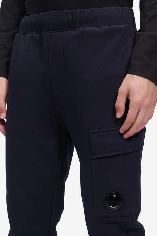 czarny C.P. Company spodnie dresowe bawełniane