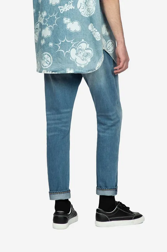 Traperice Evisu Graffiti Daruma Pocket Printed Jeans