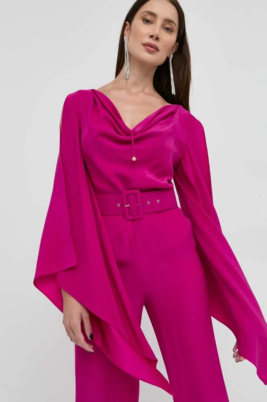 ροζ Ολόσωμη φόρμα με μετάξι Luisa Spagnoli