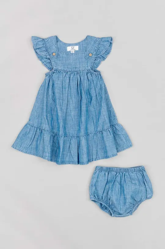 μπλε Παιδικές βαμβακερές φόρμες zippy Για κορίτσια