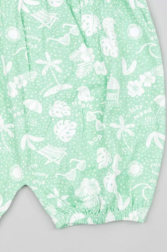 zielony zippy kombinezon bawełniany niemowlęcy