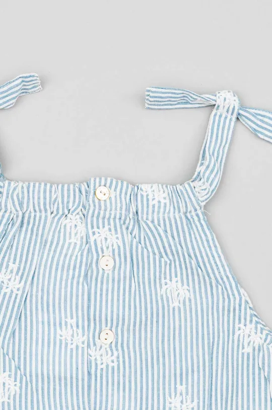 niebieski zippy kombinezon bawełniany niemowlęcy