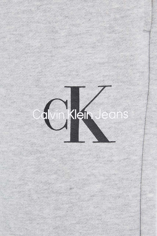 серый Детские хлопковые штаны Calvin Klein Jeans