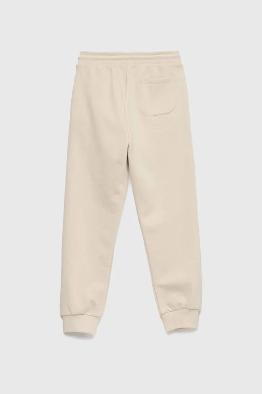 Παιδικό βαμβακερό παντελόνι Calvin Klein Jeans μπεζ