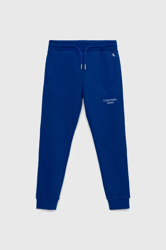 тёмно-синий Детские спортивные штаны Calvin Klein Jeans Для мальчиков