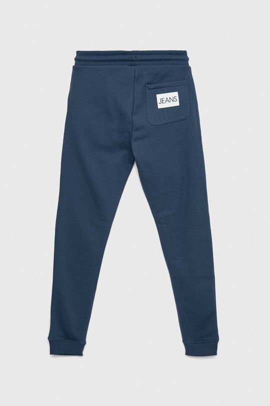 Calvin Klein Jeans spodnie dresowe bawełniane dziecięce granatowy