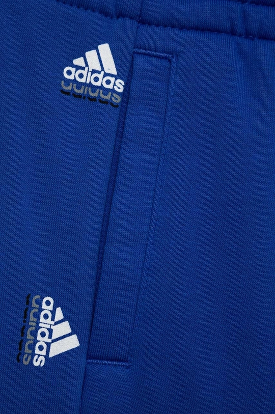 modrá Detské tepláky adidas U BLUV PNT