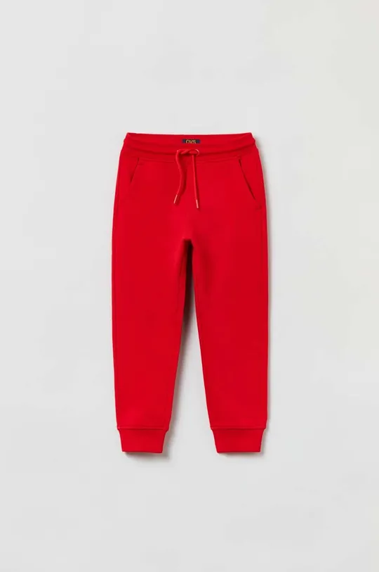 κόκκινο Παιδικό βαμβακερό παντελόνι OVS Για αγόρια