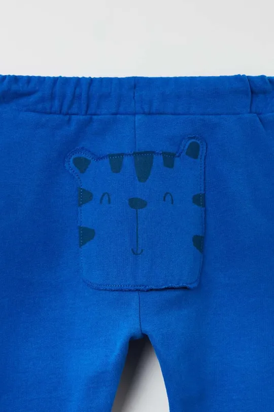 OVS spodnie dresowe bawełniane niemowlęce niebieski