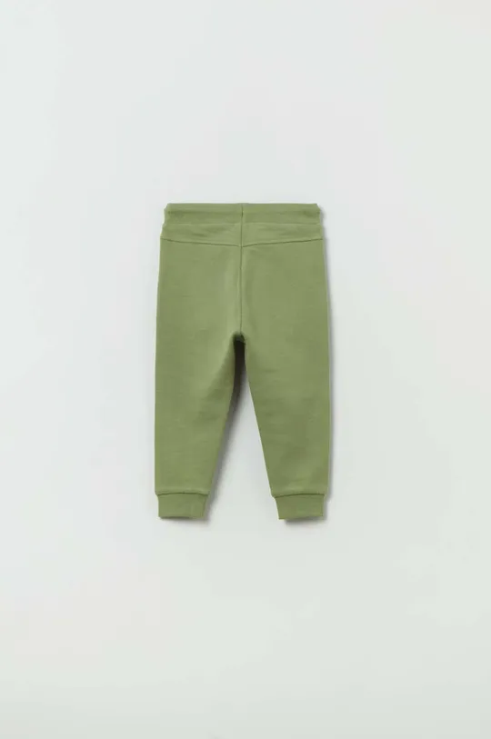 OVS spodnie dresowe bawełniane niemowlęce zielony