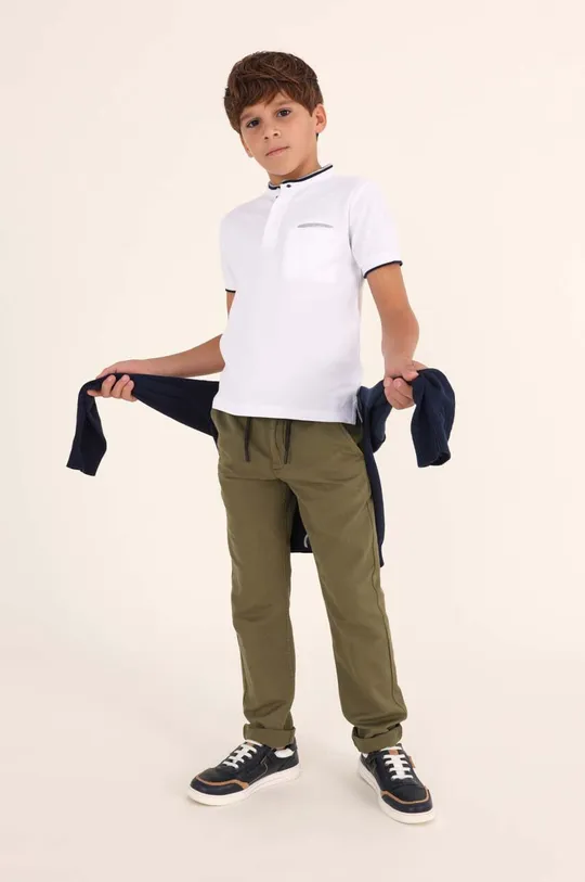 zelena Dječje pamučne hlače Mayoral Za dječake