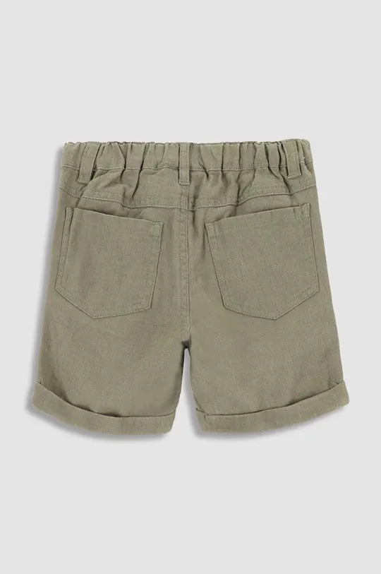 Kratke hlače s lanom Coccodrillo zelena