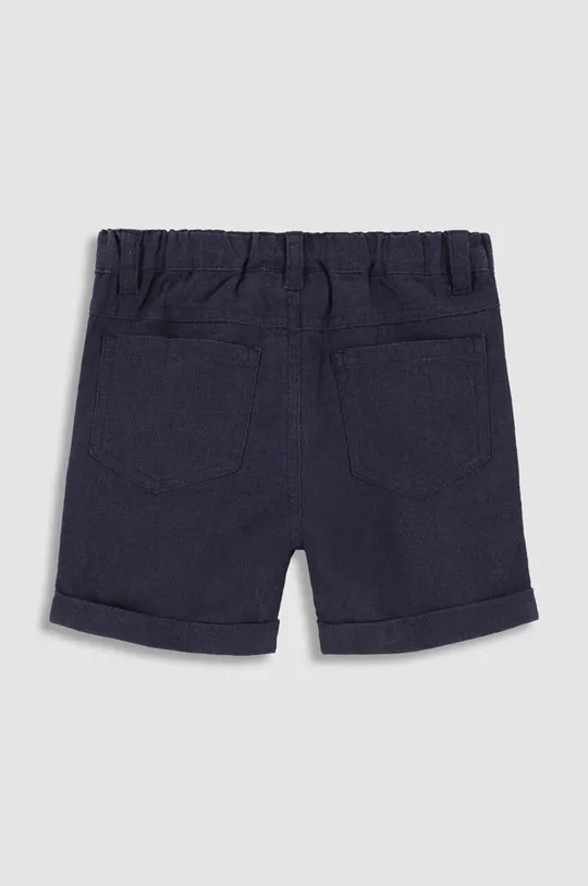 Otroške lanene kratke hlače Coccodrillo mornarsko modra