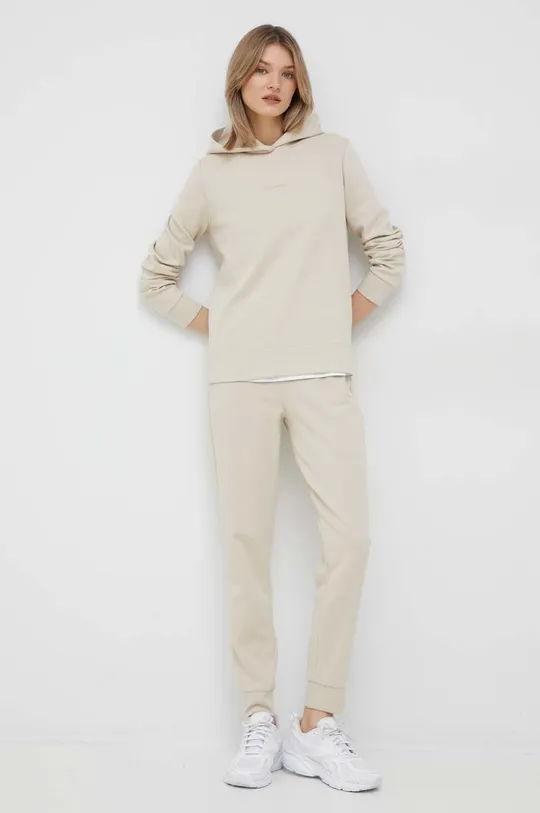 Παντελόνι φόρμας Calvin Klein μπεζ