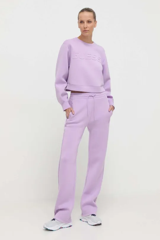Спортивные штаны Guess фиолетовой