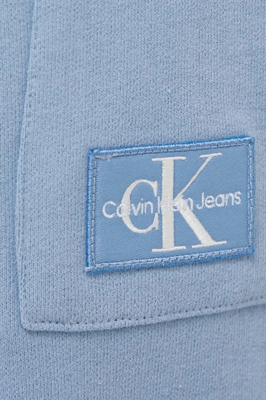 plava Pamučni donji dio trenirke Calvin Klein Jeans