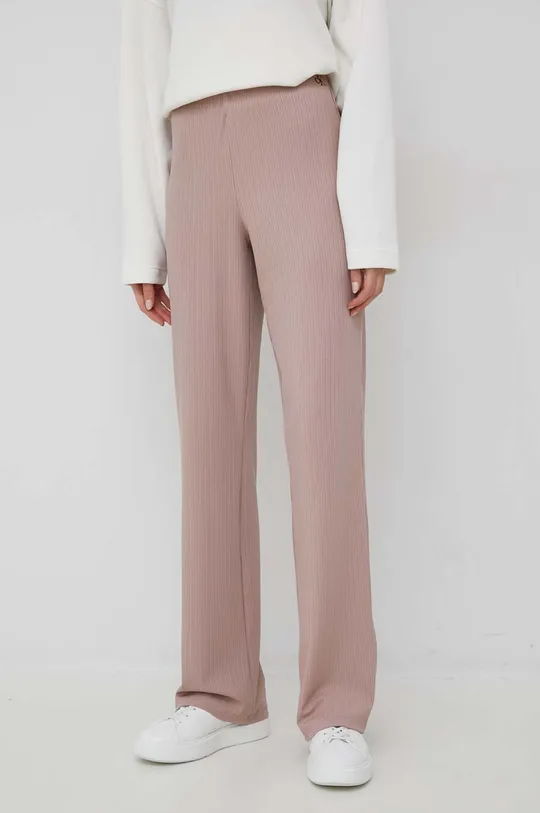różowy Calvin Klein Jeans spodnie Damski
