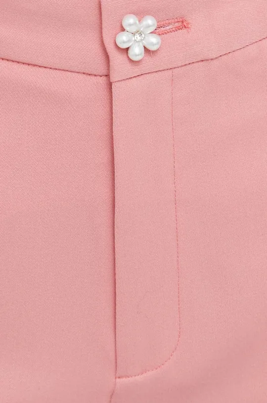 różowy Custommade spodnie z domieszką wełny Petry