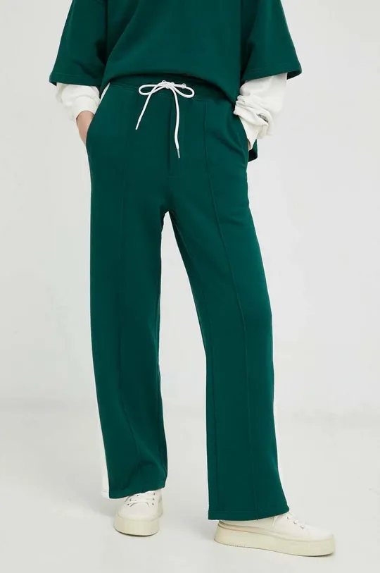zielony Marc O'Polo spodnie dresowe bawełniane Damski