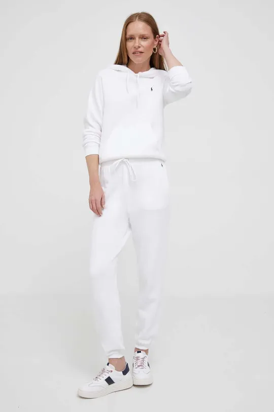 белый Спортивные штаны Polo Ralph Lauren Женский