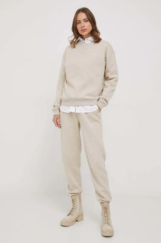 Polo Ralph Lauren spodnie dresowe beżowy