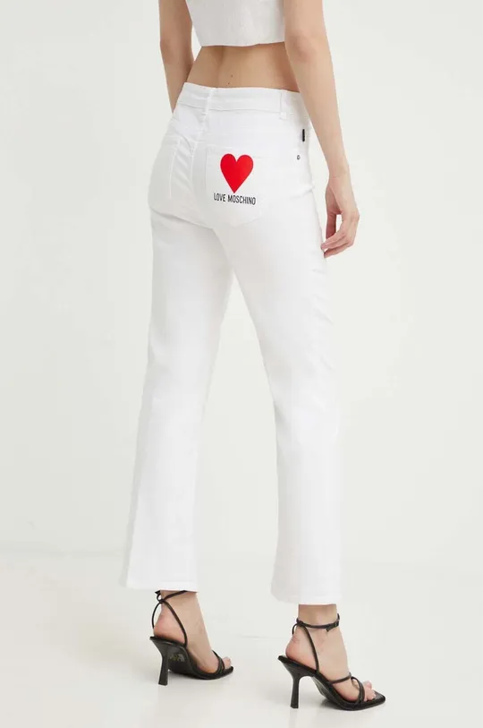biały Love Moschino jeansy Damski