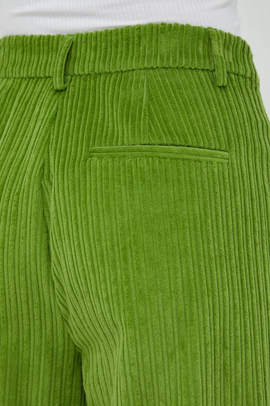 zielony Gestuz spodnie sztruksowe Megan