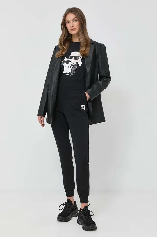 Karl Lagerfeld spodnie dresowe czarny