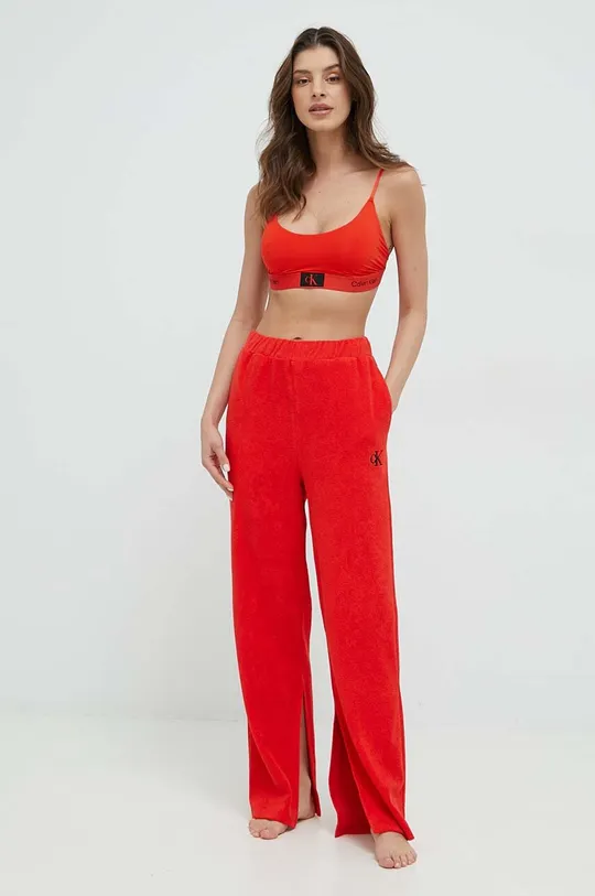 Calvin Klein spodnie plażowe czerwony