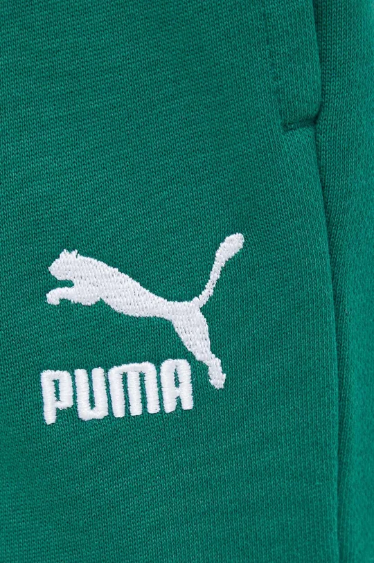 πράσινο Βαμβακερό παντελόνι Puma