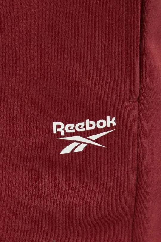 bordowy Reebok spodnie dresowe