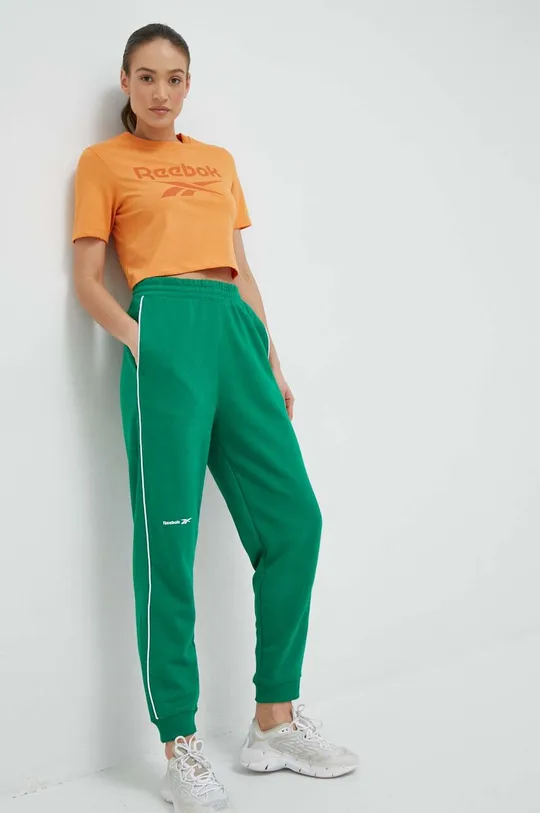 Спортивні штани Reebok зелений