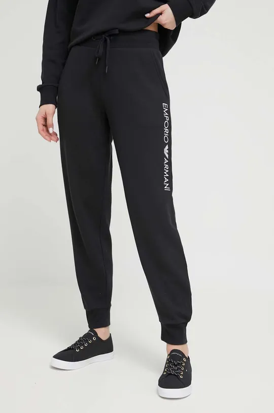 μαύρο Παντελόνι φόρμας Emporio Armani Underwear Γυναικεία