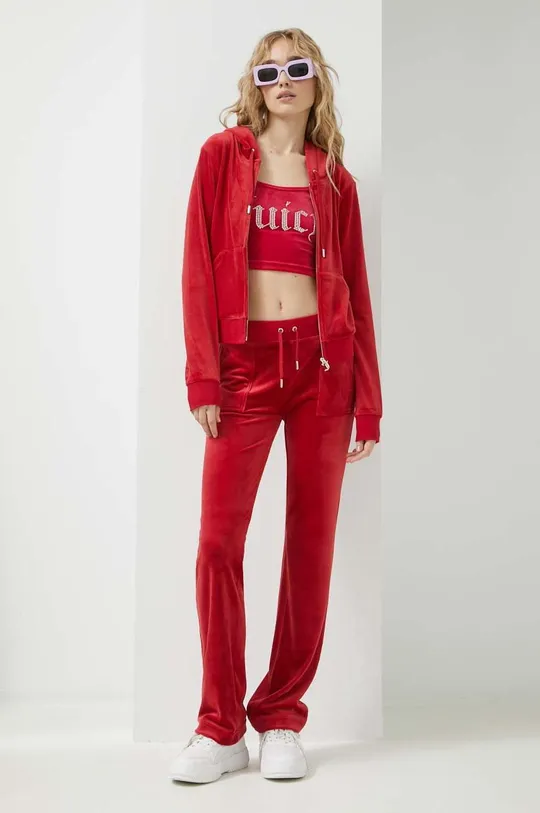 Juicy Couture spodnie dresowe Del Ray czerwony