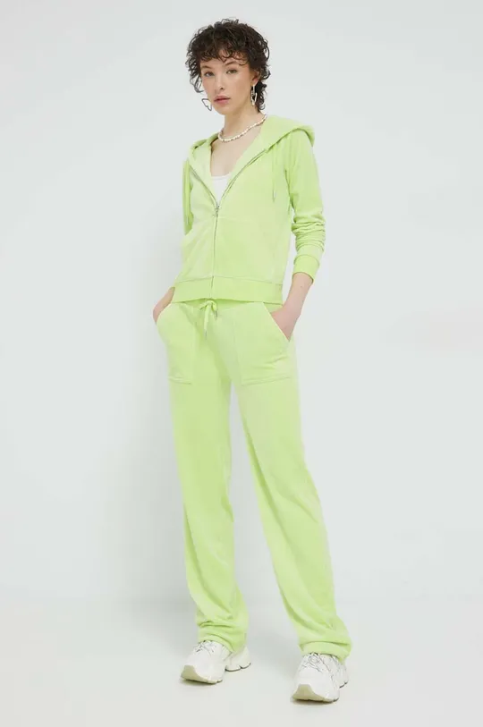 Παντελόνι φόρμας Juicy Couture πράσινο