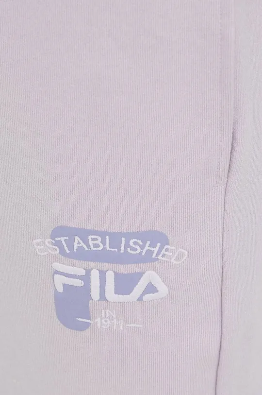 фіолетовий Бавовняні спортивні штани Fila