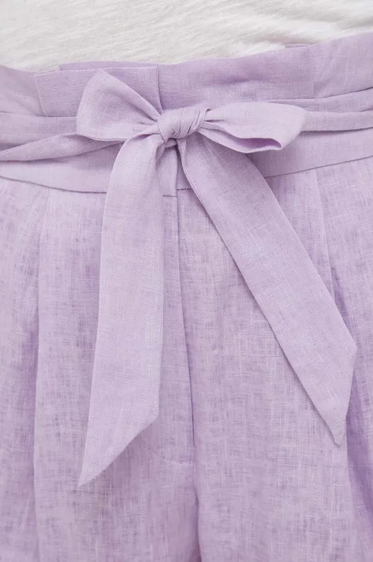 фиолетовой Льняные шорты Emporio Armani