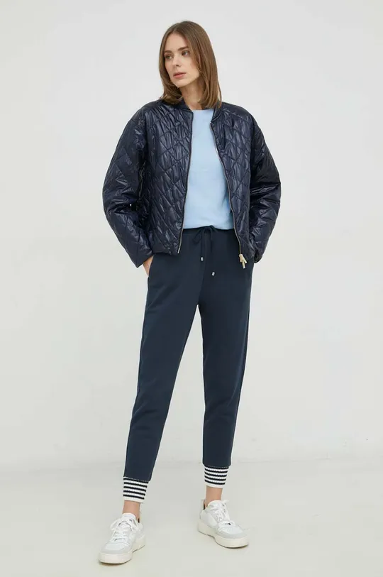 Βαμβακερό παντελόνι MAX&Co. σκούρο μπλε