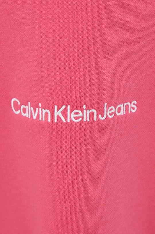 różowy Calvin Klein Jeans spodnie dresowe