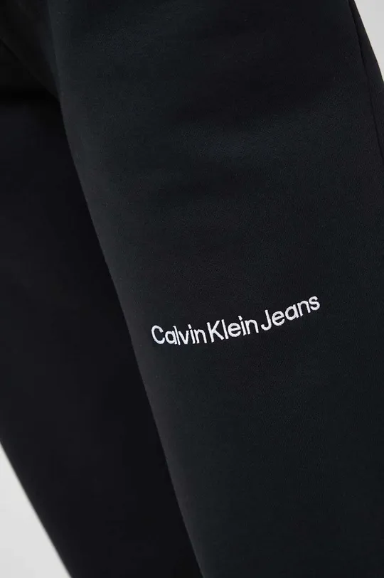 czarny Calvin Klein Jeans spodnie dresowe