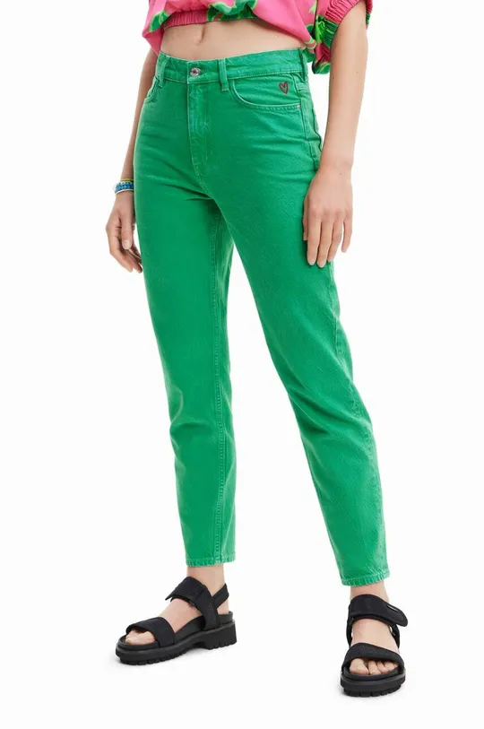 Τζιν παντελόνι Desigual πράσινο