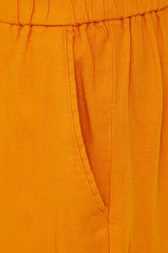 πορτοκαλί Λινό παντελόνι Sisley