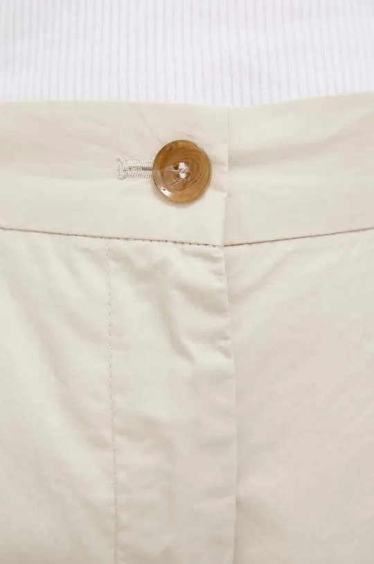 beżowy Sisley spodnie bawełniane