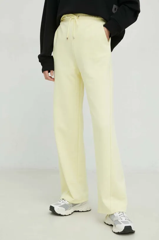κίτρινο Παντελόνι φόρμας Max Mara Leisure Γυναικεία