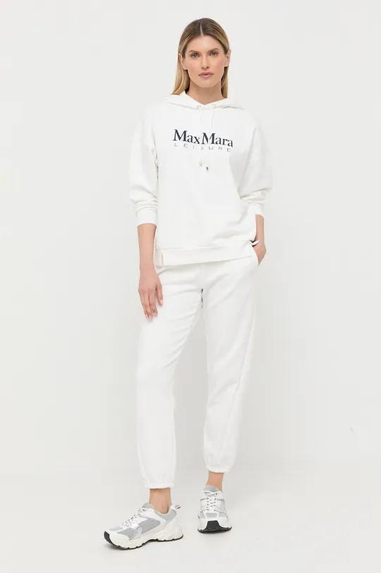 Max Mara Leisure spodnie dresowe beżowy