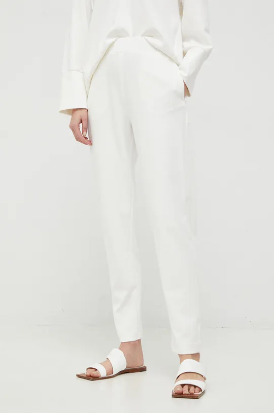 λευκό Παντελόνι φόρμας Max Mara Leisure Γυναικεία